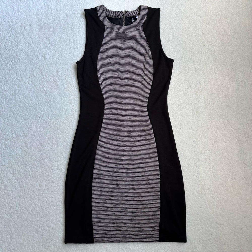 H&M Black and Gray Mini Dress